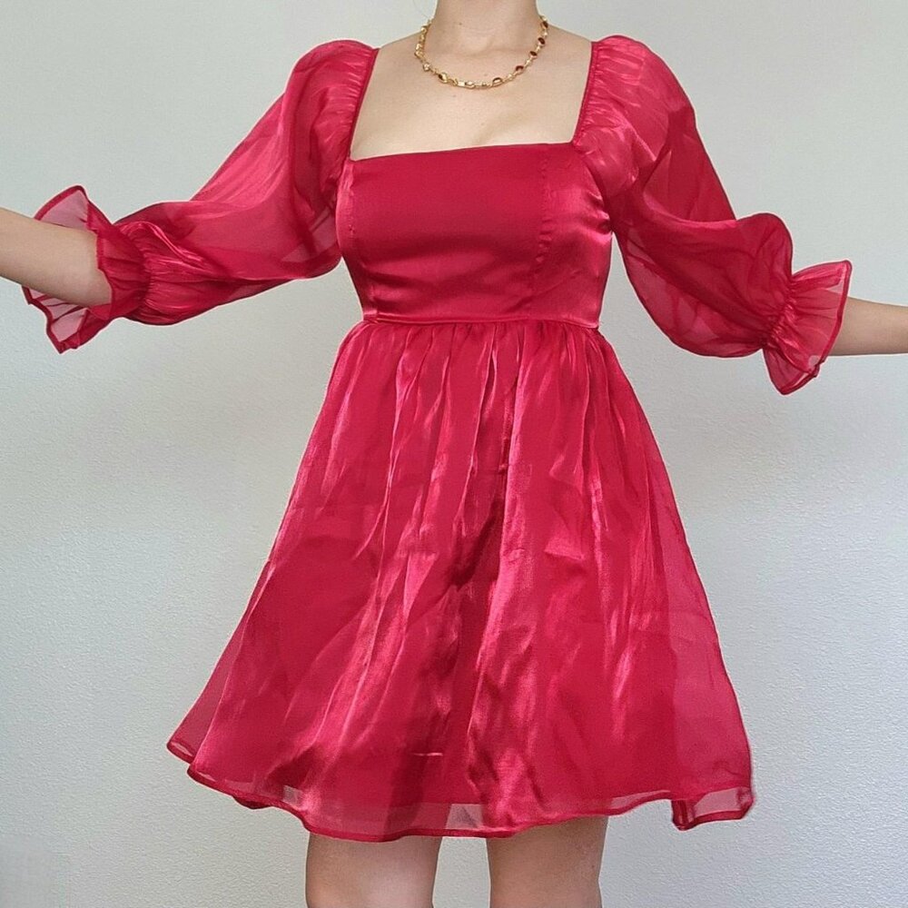 Gorgeous Red Baby Doll Dress